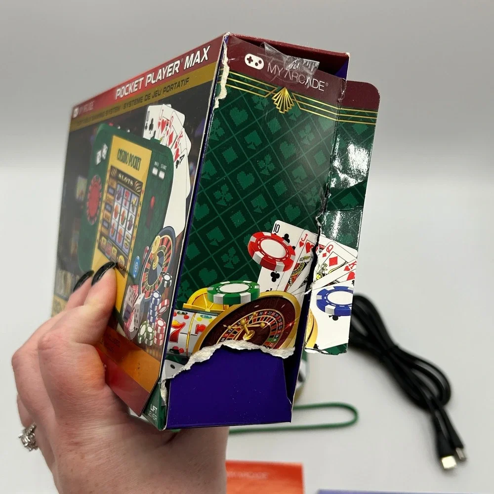 My Arcade Casino Pocket Player Max Handheld Game DGUN-3948 USB-C TESTED WORKS